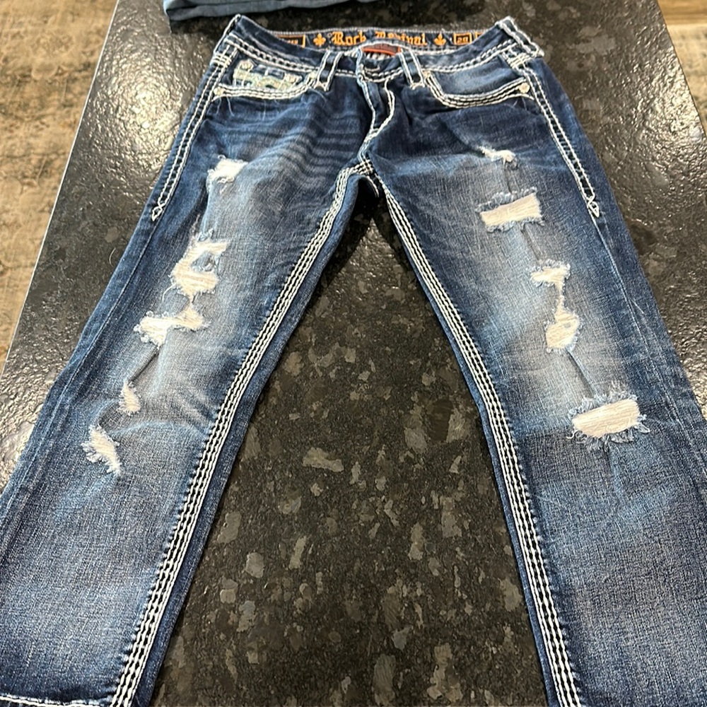 Rock revival crop Jean